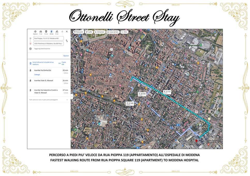 Ottonelli Street Stay- Wifi Fibra Free Tra Storchi & Centro Storico Modena Kültér fotó