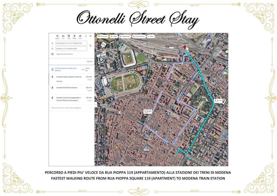 Ottonelli Street Stay- Wifi Fibra Free Tra Storchi & Centro Storico Modena Kültér fotó