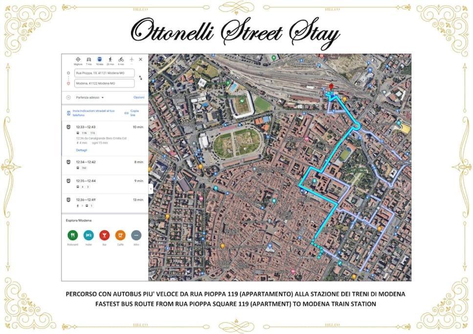 Ottonelli Street Stay- Wifi Fibra Free Tra Storchi & Centro Storico Modena Kültér fotó