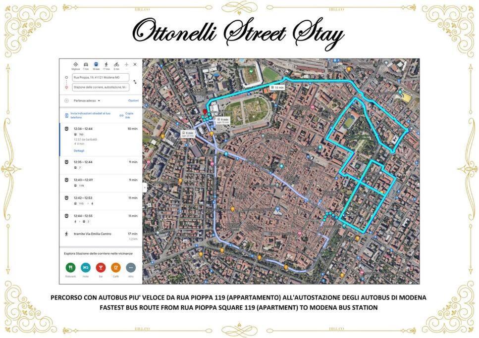 Ottonelli Street Stay- Wifi Fibra Free Tra Storchi & Centro Storico Modena Kültér fotó